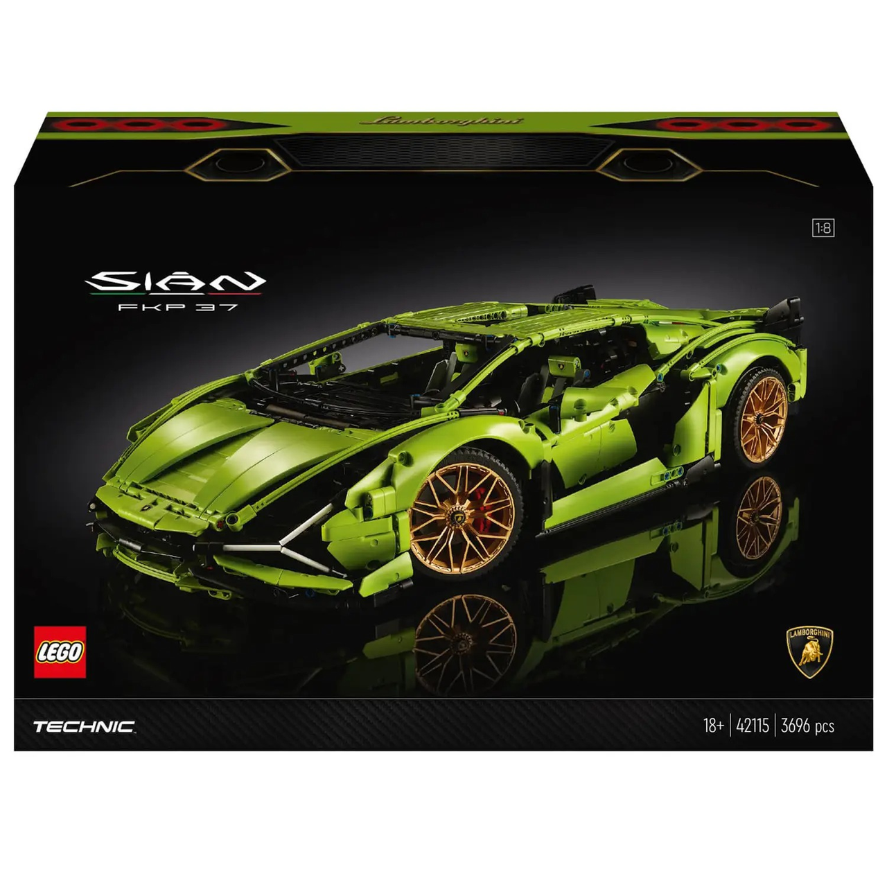 LEGO 乐高 科技系列 兰博基尼 Sián FKP 37 超级跑车 42115
