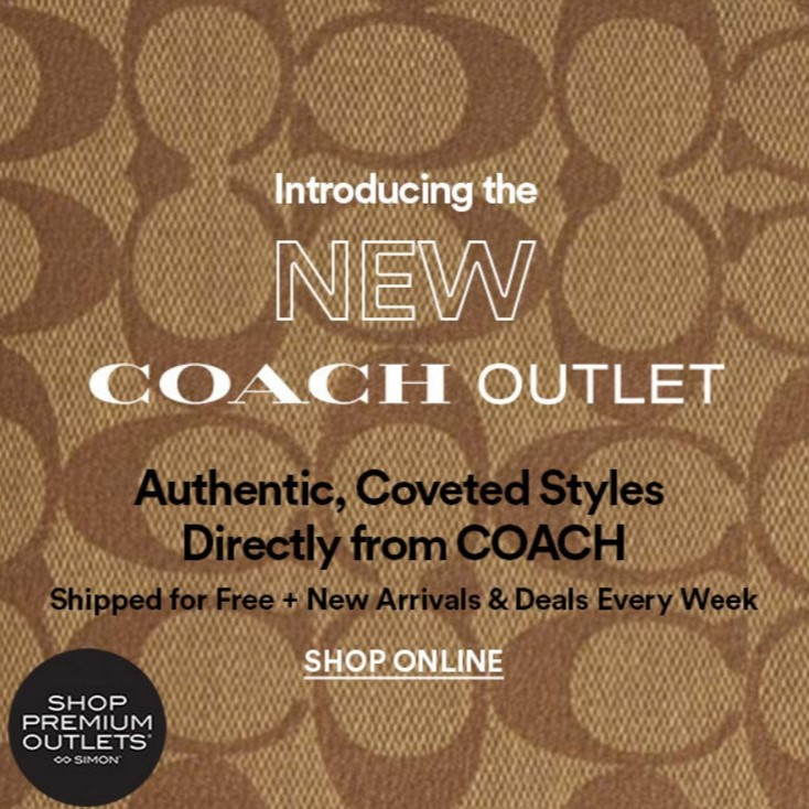 Shop Premium Outlets：Coach最新上线
