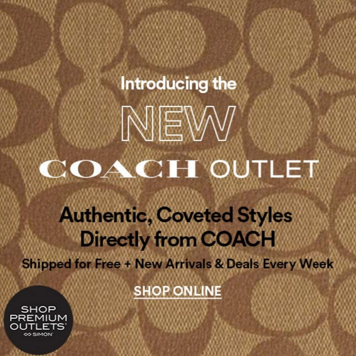 Shop Premium Outlets：Coach*新上线