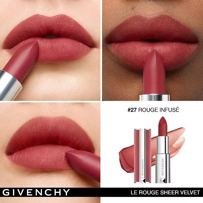 Givenchy 纪梵希 限定粉丝绒口红替换装 N27有货