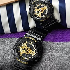 Casio卡西欧 G-Shock系列GA110GB-1ACR运动男士手表经典黑金