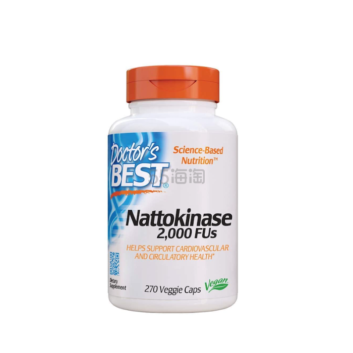 【含税直邮】溶血栓降压！Doctors Best 纳豆激酶胶囊 270粒