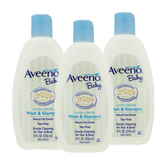 【包税直邮】Aveeno 艾维诺 天然燕麦婴儿专用身体洗发水两用 236ml 3件装
