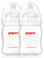 Pigeon 贝亲 软式奶嘴PP奶瓶 160ml - 0个月以上（2个）