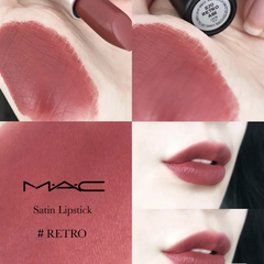 MAC 魅可 SATIN 唇膏 #RETRO 玫瑰烤奶