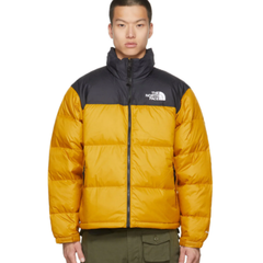 The north face 男士黄色 & 黑色 1996 复古 Nuptse 羽绒夹克