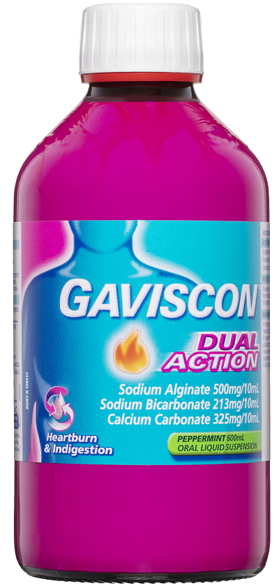 G*iscon 嘉胃斯康 双重作用薄荷味缓解胃部灼烧胃酸口服液 600ml