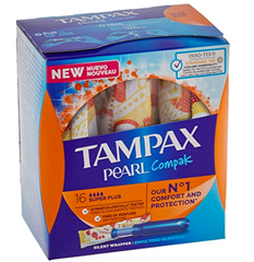 【含税直邮】TAMPAX丹碧丝 珍珠系列塑胶导管式卫生棉条 128支