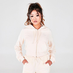 adidas Originals Velour Crop Full-Zip Hoodie 女士外套