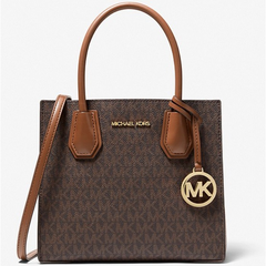 补货！Michael Kors Mercer 中号老花锁头托特包