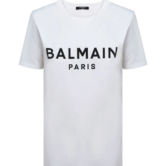 Balmain 徽标印花圆领 T 恤