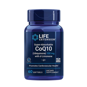 【含税直邮】Life Extension 沿寿超吸收辅酶Q10(泛醌)软胶囊100mg*60粒