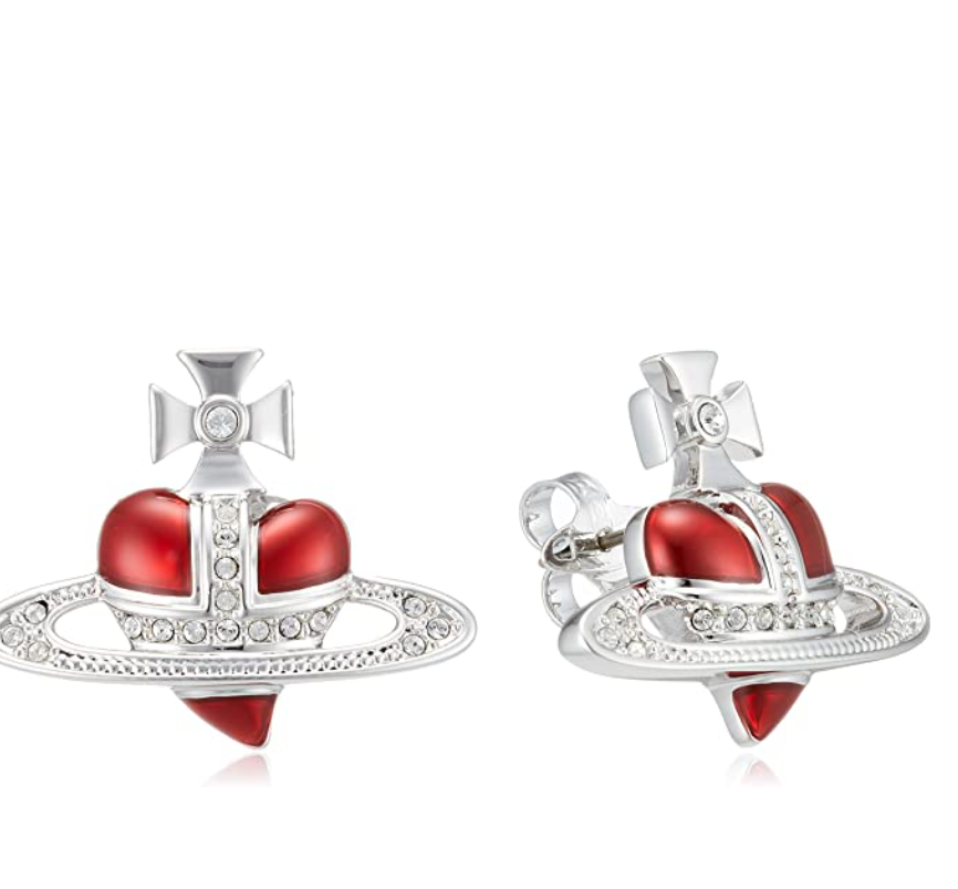 【含税直邮】Vivienne Westwood Diamante Heart耳坠