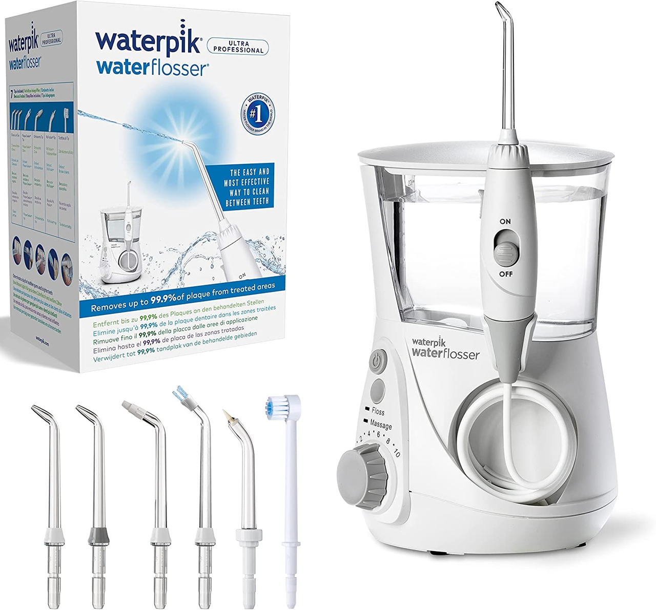 【含税直邮】Waterpik 洁碧 WP-660UK 冲牙器水牙线套装 英标插头需配转换插头