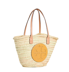 tory burch ella草编托特包