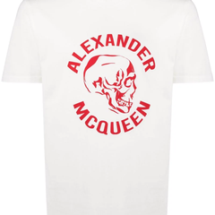 Alexander McQueen Skull logo印花T恤