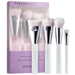 补货！SEPHORA COLLECTION Cleanse and Treat 化妆刷4件套