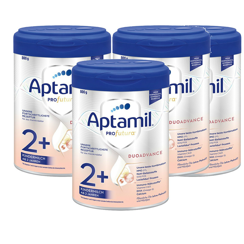 【4件包邮装】Aptamil 爱他美 奥地利版白金版婴幼儿奶粉2+段 800gx4 2岁以上
