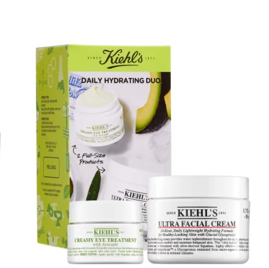 Kiehl's科颜氏高保湿面霜50ml＋牛油果眼霜14ml套装