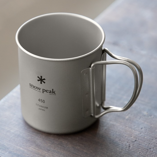 【含税直邮】SNOW PEAK 雪峰 TI-SINGLE 450 CUP 钛杯