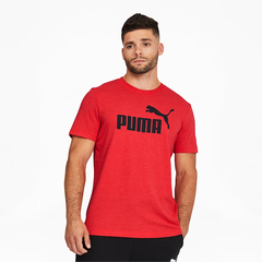 Puma Essentials Heather Tee 彪马 男士 T恤 红色
