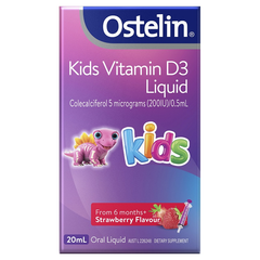 【限时直降】Ostelin 婴幼儿童补钙维生素D3滴剂 草莓味 20ml