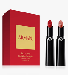 补货！ARMANI 阿玛尼 权利唇膏2件套 价值 $78