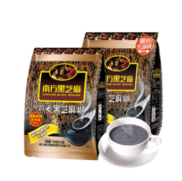 南方黑芝麻 原味黑芝麻糊+燕麦黑芝麻糊 共1220g