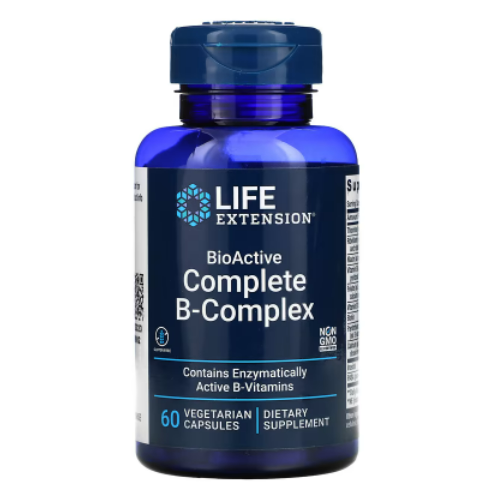 满额7.2折！Life Extension 生物活性全复合维生素B素食胶囊 60粒