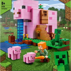 LEGO 乐高我的世界系列 21170猪猪房屋积木玩具