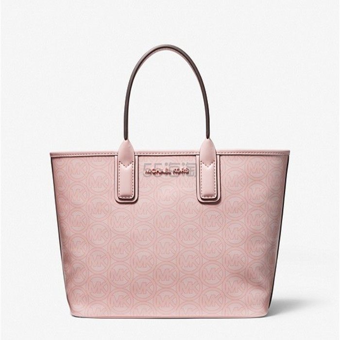 补货！Michael Kors Jodie 粉色小号老花托特包
