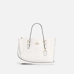 Coach 蔻驰 Mollie 25 冰川白老花托特包