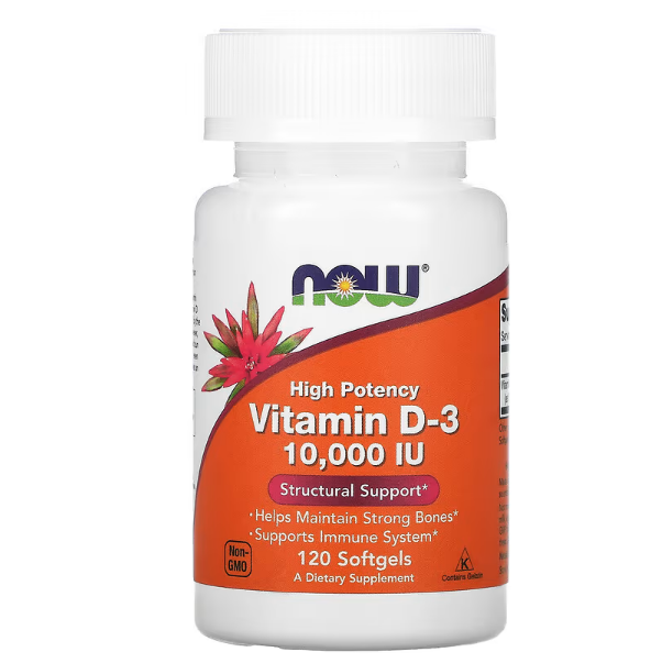 NOW Foods 优效维生素 D3软凝胶 10000 国际单位 120粒