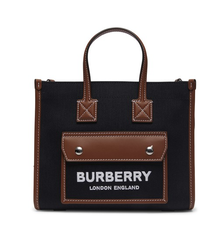 【美国定价1250刀变相6折】Burberry Freya 黑棕Mini包