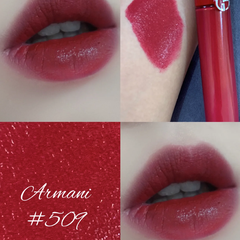 【买2赠5】Armani 阿玛尼 红管唇釉509 金闪梅子色