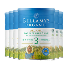 【小程序】【限时特价】Bellamy's 贝拉米 有机婴幼儿奶粉 900g 3段 6罐包邮装（新版）