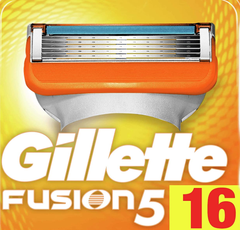 【含税直邮】Gillette吉列 Fusion5 锋隐 男士剃须5层刀片 16件装