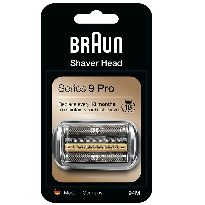 【含税直邮】BRAUN 博朗 94M 电动剃须刀头更换部件 银色
