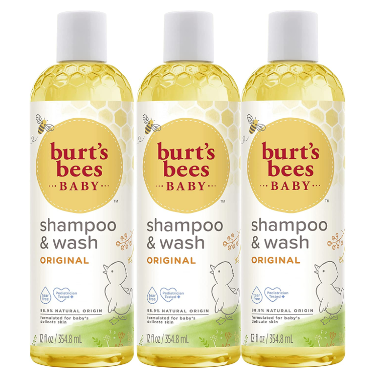 【含税直邮】Burt's Bees小蜜蜂天然宝宝洗发沐浴二合一 350ml*3瓶装