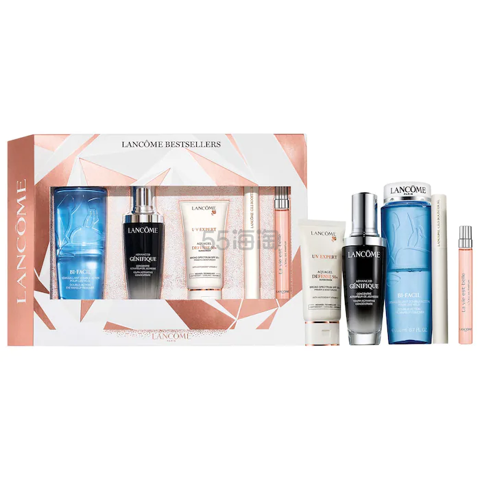 降价！Lancôme 兰蔻 热卖5件套 价值4（含精华+防晒）