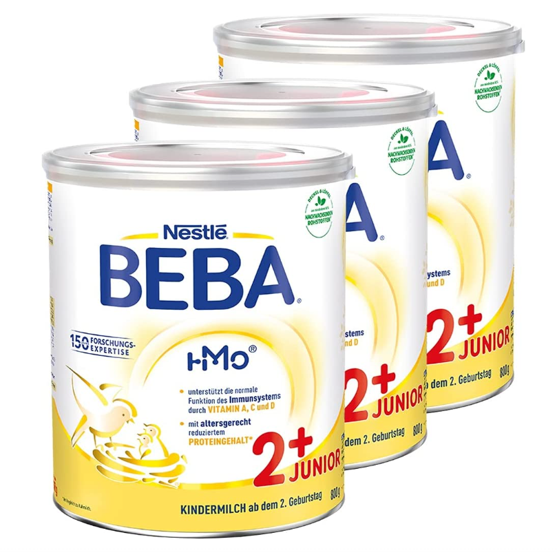 【含税直邮】Nestlé 雀巢 BEBA JUNIOR 2 幼儿奶粉 适用于2岁以上幼儿 3 x 800g