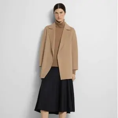 Theory：折扣区上新 双面呢羊绒混纺大衣、羊毛西装$3122