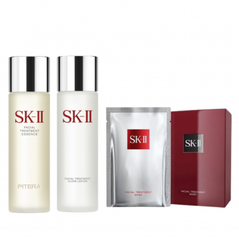 SKII 热门护肤组合套装（神仙水230ml+嫩肤清莹露230ml+前男友面膜10片）