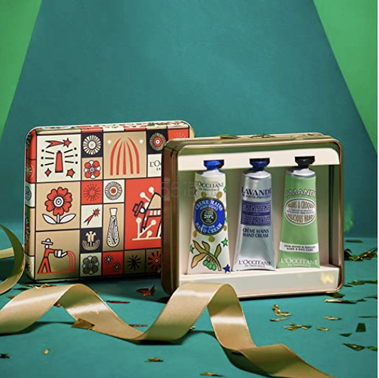【含税直邮】loccitane 欧舒丹 畅销护手霜圣诞礼盒套装 3x30ml,海淘