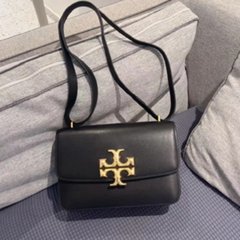 Tory Burch 汤丽柏琦 Eleanor 中号经典黑色方包