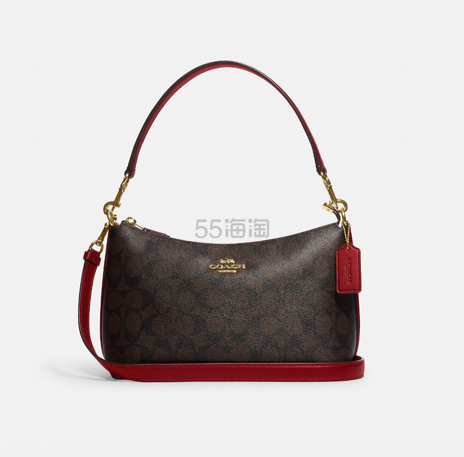 上新！Coach 蔻驰 Clara 老花腋下包