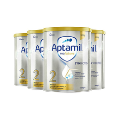 【新版】Aptamil 爱他美 白金版婴幼儿奶粉 900g 2段 （4罐包邮装）