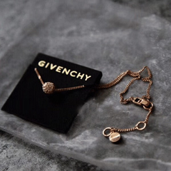 近期低价！Givenchy 纪梵希火球玫瑰金锁骨链 3色可选
