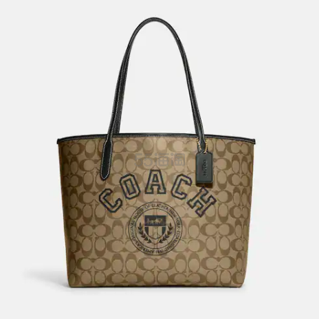 降价！COACH 蔻驰 City Tote logo印花托特包