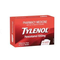 Tylenol 泰诺 扑热息痛片 退烧止痛 500mg 50片